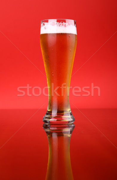 Glass of beer Stock photo © hiddenhallow