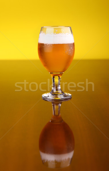 Glass of beer Stock photo © hiddenhallow