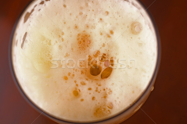 üveg sör közelkép sötét hab ital Stock fotó © hiddenhallow