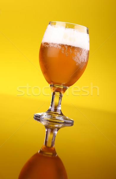 Glass of beer Stock photo © hiddenhallow