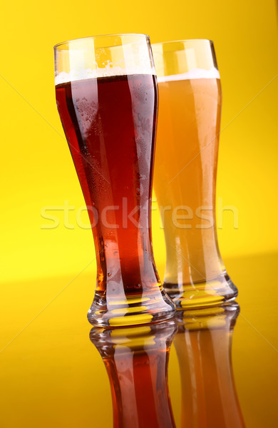 Glass of beer Stock photo © hiddenhallow