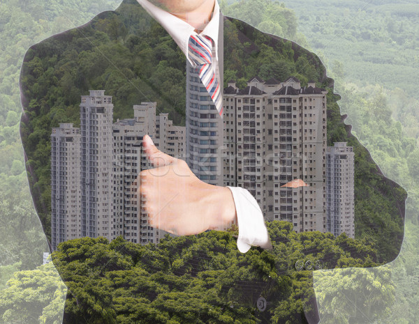 Businessman investment property concept Stock photo © hin255