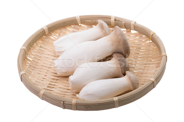Eryngii mushroom five pieces isolated  Stock photo © hin255