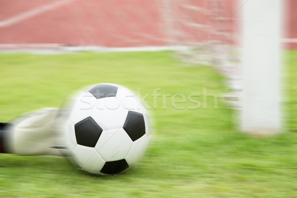 Portero utilizado manos pelota partido juego Foto stock © hin255