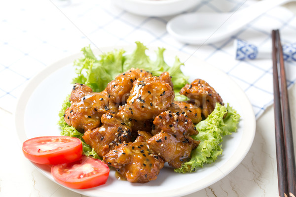 芝麻 雞 紅燒 整個 糧食 / sesame teriyaki chicken