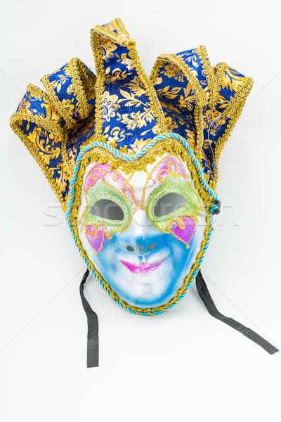 Farbenreich Drama Maske isoliert weiß abstrakten Stock foto © hin255