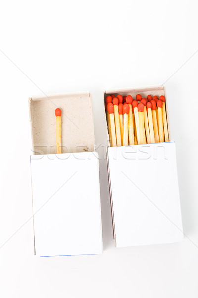 Match and matchbox isolated  Stock photo © hin255