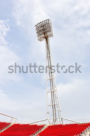 Lopen track nummers stadion hemel textuur Stockfoto © hin255