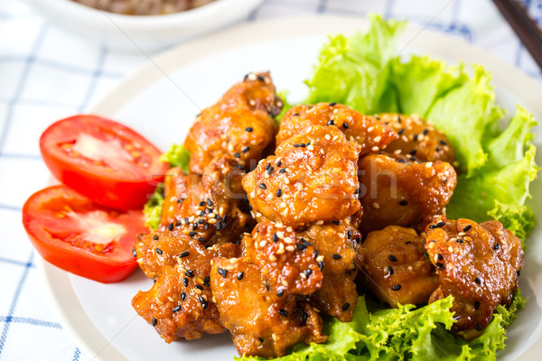 Sesamo pollo teriyaki ricetta tutto grano Foto d'archivio © hin255