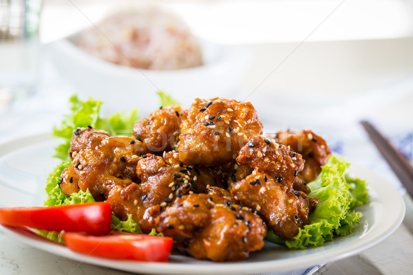 芝麻 雞 紅燒 整個 糧食 / sesame teriyaki chicken