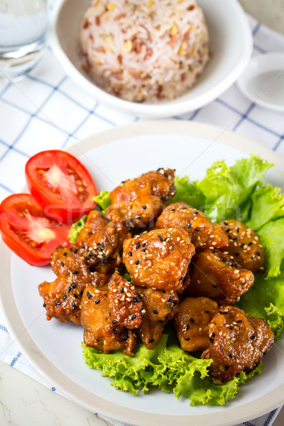 Sesame chicken  Stock photo © hin255