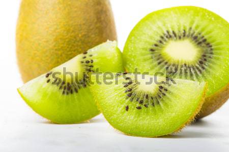 Kiwi succo frutta isolato bianco natura Foto d'archivio © hin255