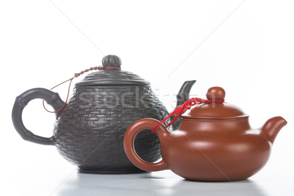 Kínai teáskanna izolált fehér víz egészség Stock fotó © hin255