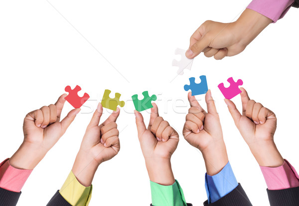 Partnership jigsaw puzzle  Stock photo © hin255