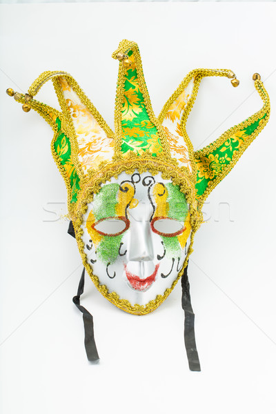 Farbenreich Drama Maske isoliert weiß abstrakten Stock foto © hin255