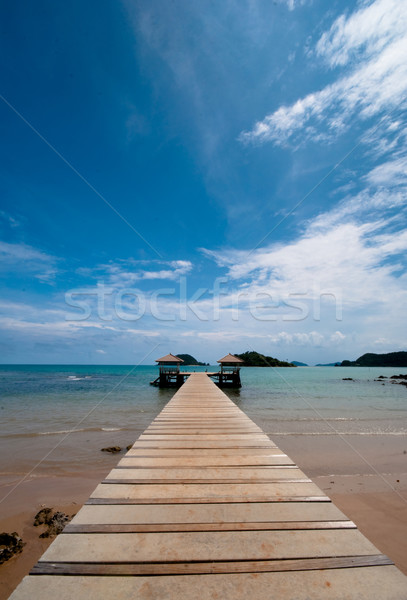 Сток-фото: острове · воды · природы · морем · Palm · синий