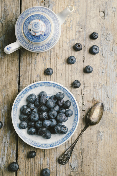 Blueberries Stock photo © hitdelight