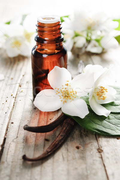 Illóolaj virág vanília test gyógyszer masszázs Stock fotó © hitdelight