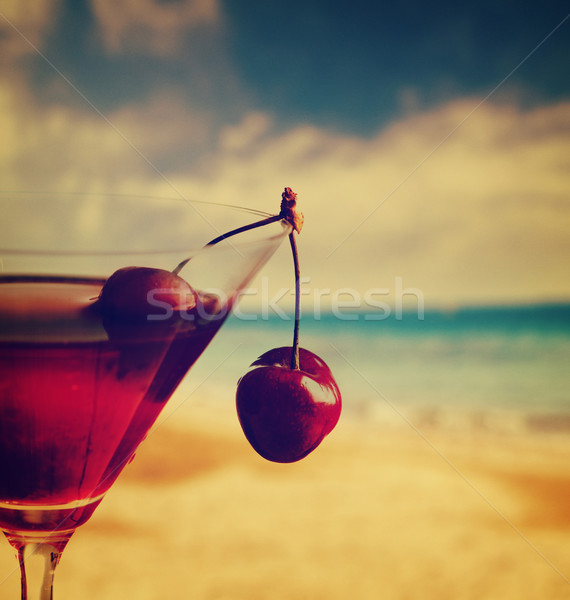 Cherry Cocktail Stock photo © hitdelight