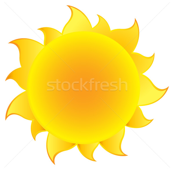 Zdjęcia stock: żółty · proste · słońce · gradient · ilustracja · odizolowany