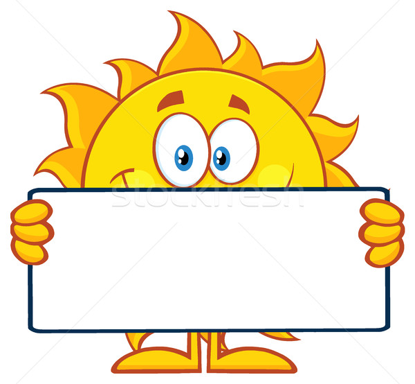 Stok fotoğraf: Sevimli · güneş · karikatür · maskot · karakter