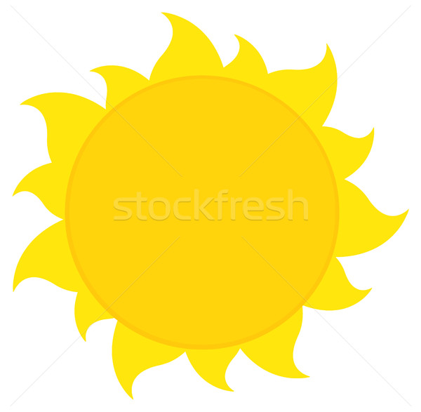 Yellow Silhouette Sun Stock photo © hittoon