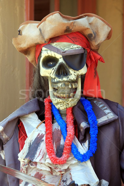 Pirata colorido fantoche crânio cara homem Foto stock © hlehnerer
