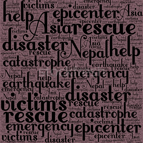 Nepal trzęsienie ziemi słowo Sałatka Chmura ilustracja Zdjęcia stock © hlehnerer