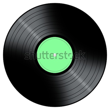 Muzyki rekord winylu kolor centrum biały Zdjęcia stock © hlehnerer