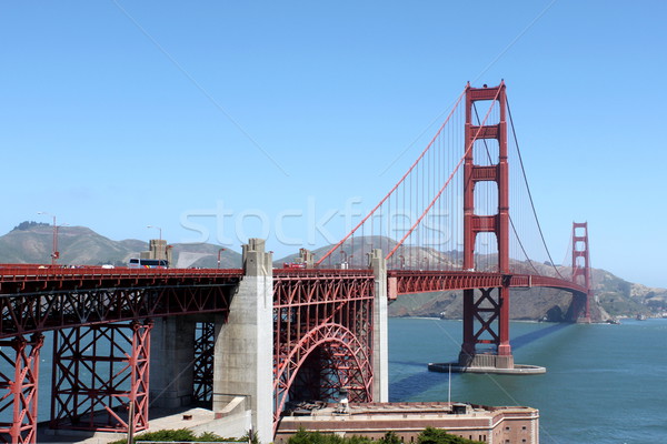 Golden gate Golden Gate Bridge San Francisco Californie ciel eau [[stock_photo]] © hlehnerer