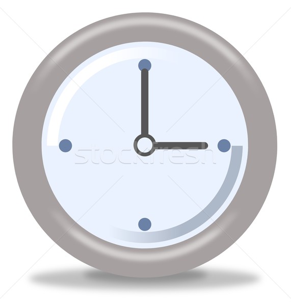 Horloge trois argent bleu blanche [[stock_photo]] © hlehnerer