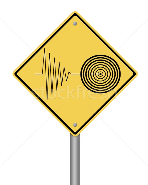 Stock photo: Warning Sign Tremor