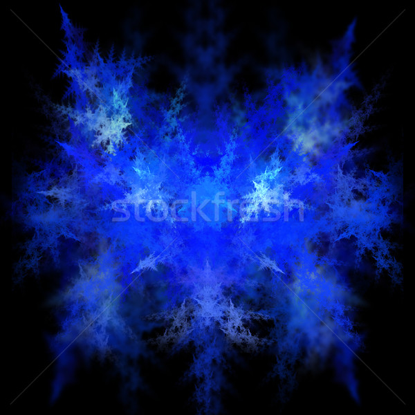 Fractal abstract zwarte trillend kleuren textuur Stockfoto © hlehnerer