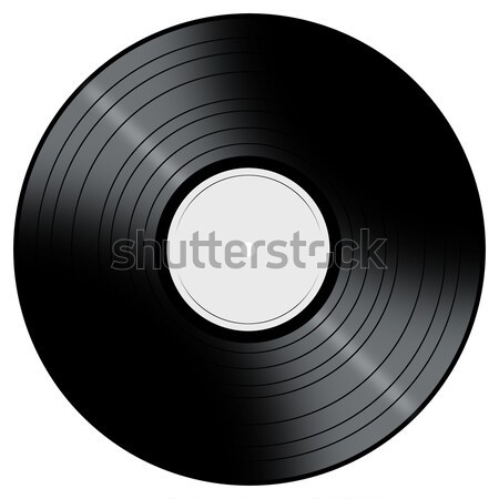 Stockfoto: Muziek · record · vinyl · kleur · centrum · witte