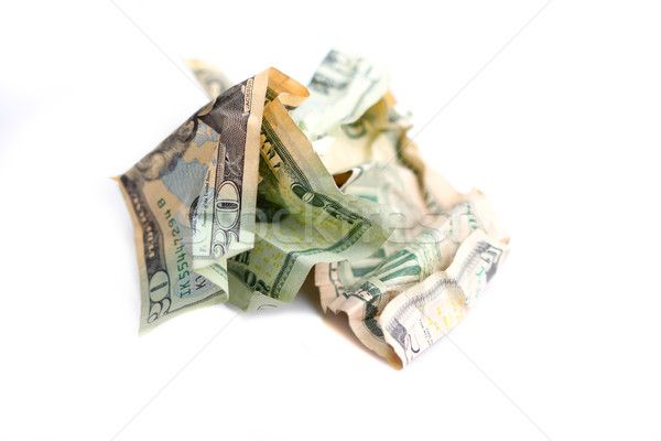 Stock fotó: Pénz · labda · felfelé · fehér · üzlet · pénzügy