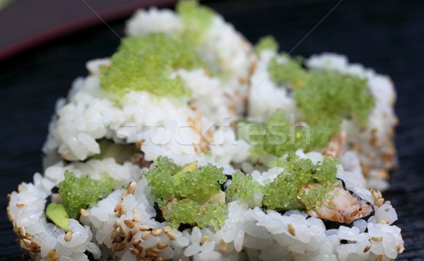 Sushi California rotolare sani popolare cibo giapponese Foto d'archivio © hlehnerer