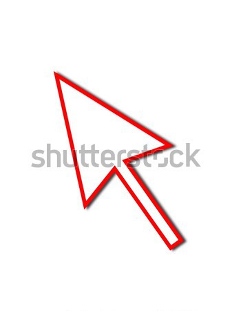 Kursor arrow myszą czerwony line inny Zdjęcia stock © hlehnerer