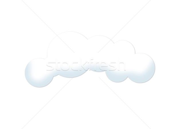 Nuvem macio ilustração branco céu projeto Foto stock © hlehnerer