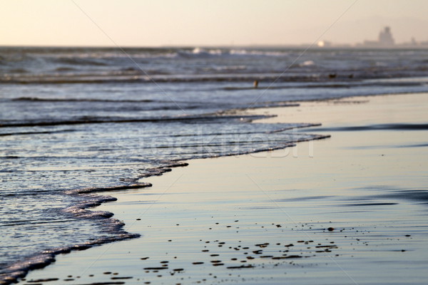 Puesta de sol playa hermosa cielo azul agua Foto stock © hlehnerer