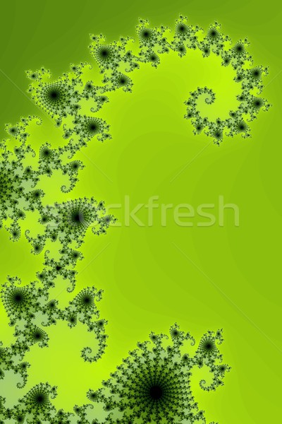 зеленый фрактальный изображение цветами аннотация дизайна Сток-фото © hlehnerer