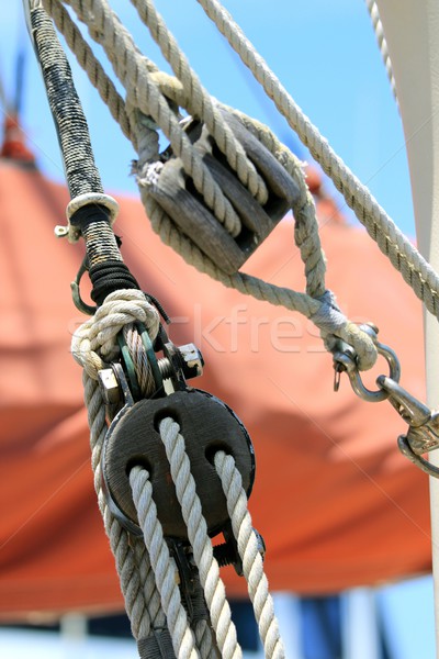 паруса лодка небе воды древесины спорт Сток-фото © hlehnerer
