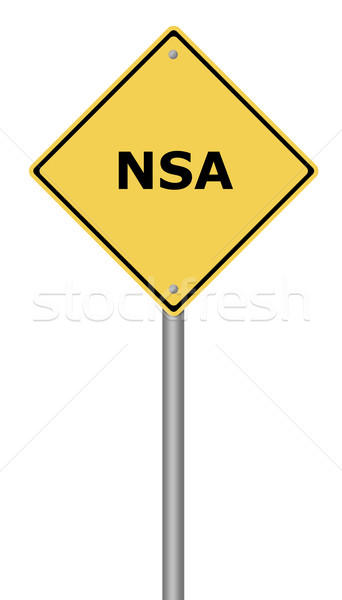 Warning Sign NSA Stock photo © hlehnerer