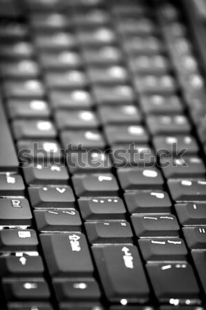 Teclado preto negócio computador laptop Foto stock © hlehnerer