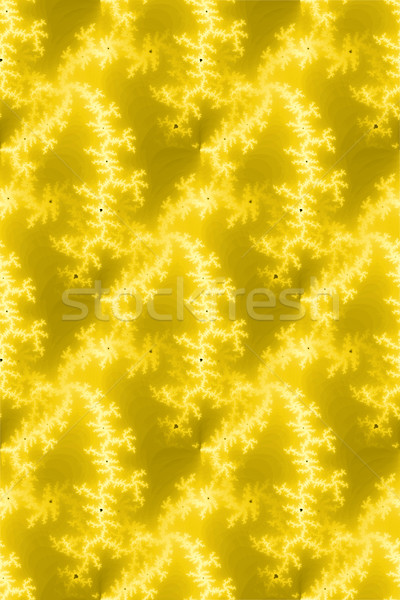 Stockfoto: Naadloos · fractal · Geel · kleur · abstract · ontwerp
