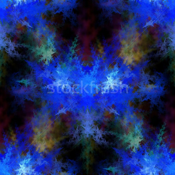 Fraktál absztrakt fekete vibráló színek textúra Stock fotó © hlehnerer