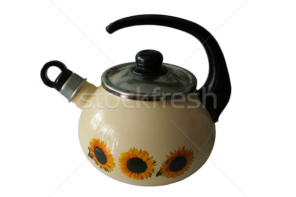 old kettle with clipping path Stock photo © Hochwander