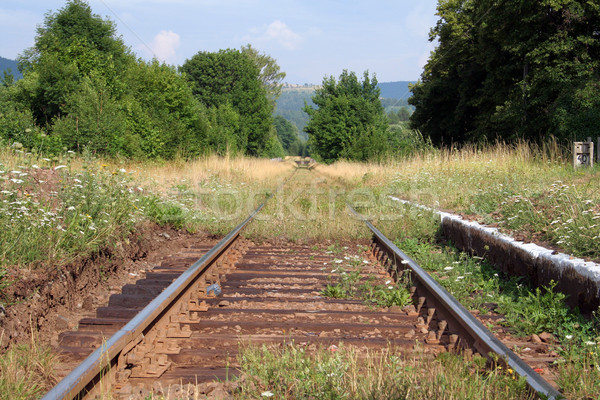old railway track Stock photo © Hochwander