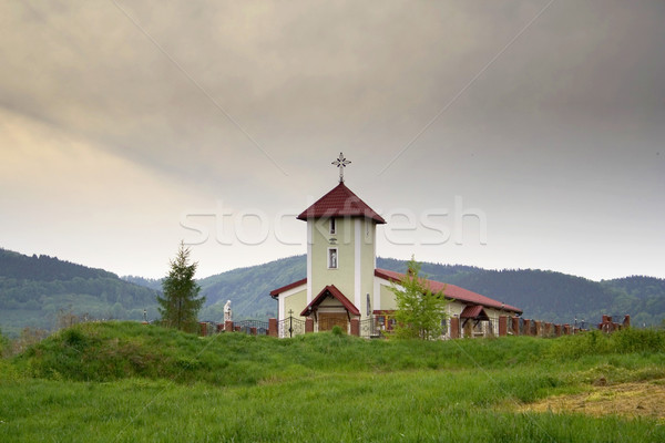 catolic church on the hill Stock photo © Hochwander