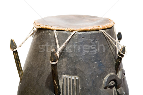 african wooden drum Stock photo © Hochwander