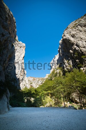 Bergen park canyon hemel berg Stockfoto © Hochwander
